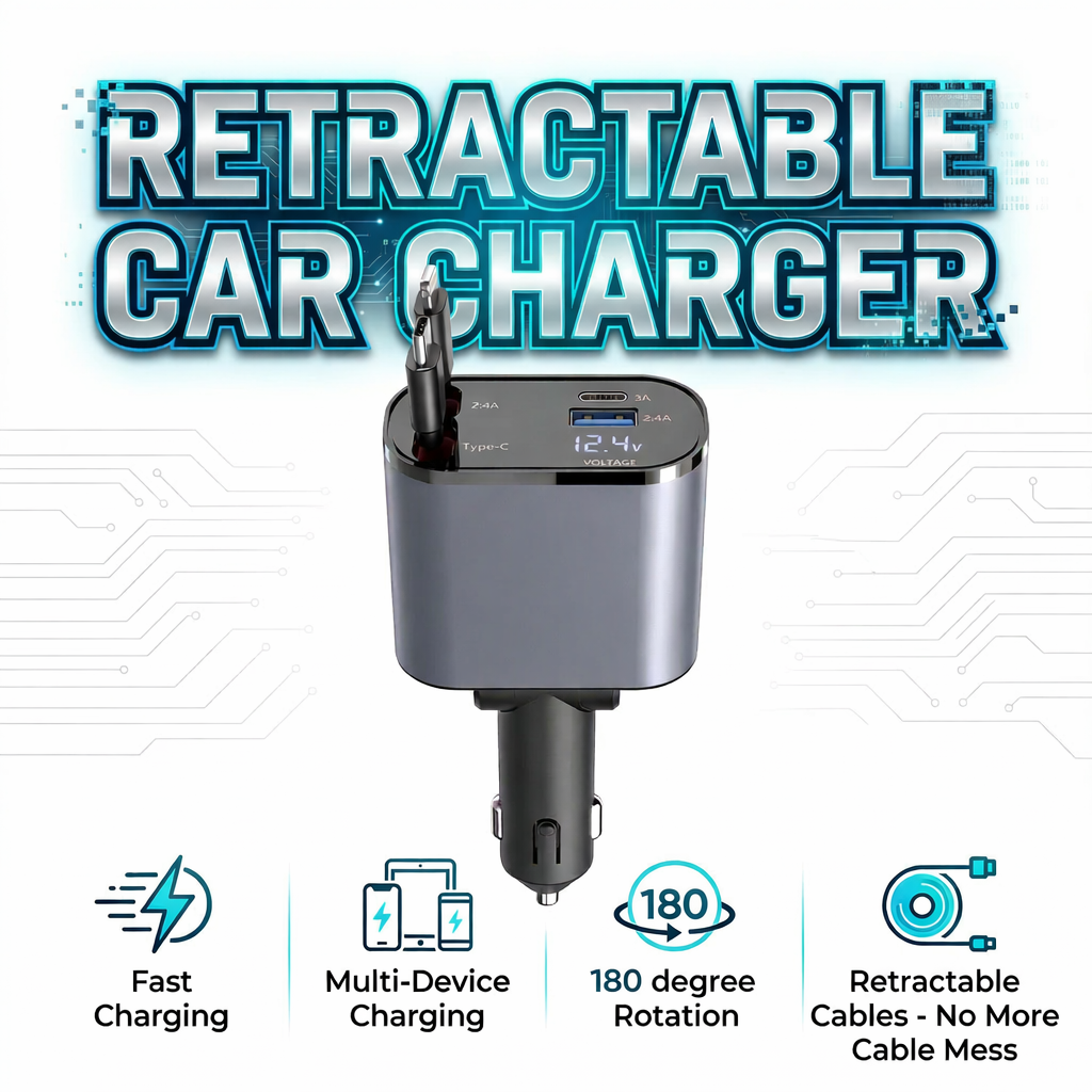 4-in-1 Retractable Super Fast Charging